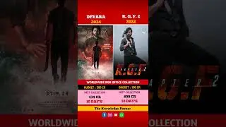 Devara vs KGF 2 movie comparison box office collection 10 days #devara #jrntrdevara #kgf2 #yash #ntr
