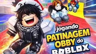 JOGANDO PATINAGEM OBBY DO ROBLOX #roblox 