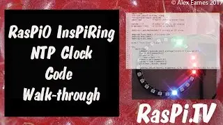 NTP clock code walkthrough of the RasPiO InsPiRing NTP Clock with Pi Zero W