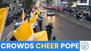 Pope Leo XIV Arrives in Lebanon Amid Massive Crowds
