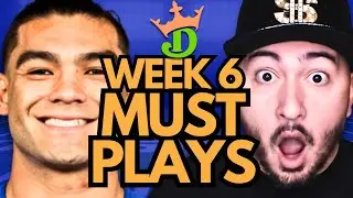 DraftKings Week 6 MUST PLAYS | NFL DFS Picks + 2025 Fantasy Football
