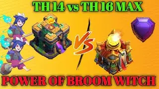 TH 14 vs TH 16 broom witch bat attack strategy || legend league pushing attack || #clashofclans #coc