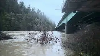 First Day of Winter Rains Breech the Banks of the South Fork Eel River