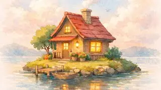 Life Inside a Floating Home Above the Water 🌿 Cozy Ghibli-Inspired ASMR | Relaxing Slice of Life