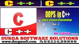 C language |  OOPS (object oriented programming)  in C++  Part - 1 by Shiva