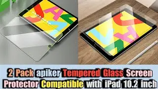 2 Pack apiker Tempered Glass Screen Protector Compatible with iPad 10.2 inch | #Shorts