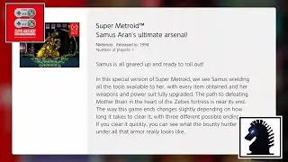 NS Super Nintendo - Nintendo Switch Online - Special #2: Super Metroid