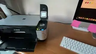 Canon PIXMA MP560 Printer Good Low CountPerfect Nozzle & Inks Test OK -video