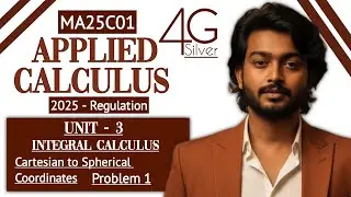 Change of variables from Cartesian to Spherical coordinates problem in tamil | Applied Calculus 
