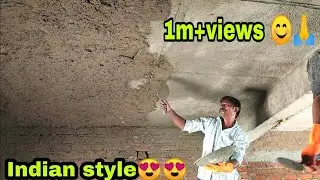 Amazing Techniques Ceiling Plastering Work//Indian Style Construction Work/Construction 4U{85}