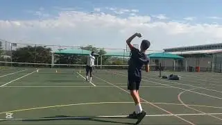 SERVE WARM UP EXERCISE 🎾#tennis #coacheric #tenniswitheric #ectacademy #fitwithcoache #serve#warmup 