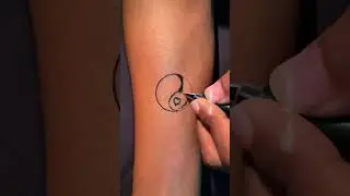 Tai Chi symbol tattoo #taichi  #circle #tattoo #art #tattooart #viralvideo