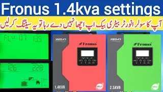 fronus 1.4 kva settings || fronus solar inverter settings || solar inverter settings || fronus ups