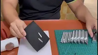 DIY Leather Oval Hole Punch Tool Perfect for Belt Making & Crafts