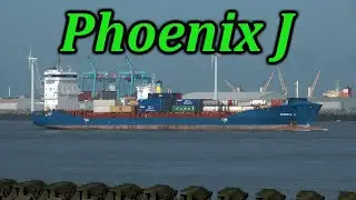 Phoenix J Container Ship Arriving in Liverpool