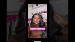 Perfect middle part Wig!💇🏽&zwj;♀️ #shorts #syntheticwig #amazonfinds 😍🔥
