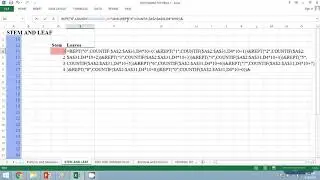 #6 Statistics Practical for BBA: Stem and leaves