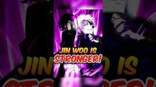 GOJO VS JIN WOO! Who Will Win?🤔 #shorts #sololeveling #jujutsukaisen