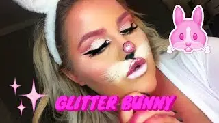 GLITTER BUNNY HALLOWEEN MAKEUP!