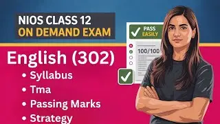 NIOS Class 12 English 302 ODE Syllabus 2026 🔥 | Full On Demand Exam Pattern Explained #nios@h.k.nios