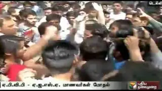 Conflict between 2 union parties of students in Jawaharlal Nehru College, Delhi