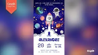 Convite Digital Astronauta