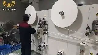 Water Blocking Tape - Swelling Tape rewinding process #oneworld