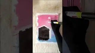 Allah Arabic Calligraphy Art with Kaaba Drawing | Eye Soothing & Relaxing Calligraphy | #art #allah