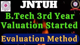 JNTUH Valuation Started||JNTUH 3rd Year Valuation started||JNTUH B.Tech III Year valuation details