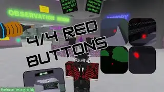 How to Get Tesla Gun Coil Gun Where are the 4/4 Red Buttons - Roblox Mushroom Testing Facility (2.0)