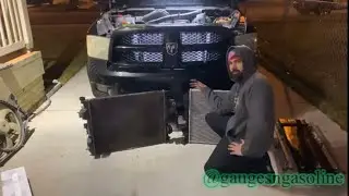 2009 - 2018 Ram 1500 radiator replacement ( Huge Crack! ) #ram #radiator #leaks #moparornocar