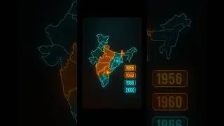 India Ka Map Kaise Badla? 🔥 1956 &rarr; 2000 Full Evolution! #india