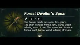 Forest Dweller's Spear | Weapon Location | Zelda BOTW