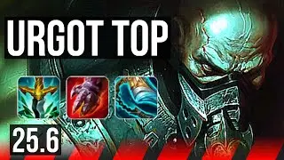 URGOT vs AMBESSA (TOP) | 700+ games, Dominating | KR Master | 25.6