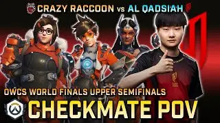 [ Checkmate ] Sym-Mei-Tra(cer) | Al Qadsiah vs Crazy Raccoon | OWCS World Finals Upper Semifinals