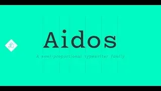 Aidos Typeface by Alexander Rütten