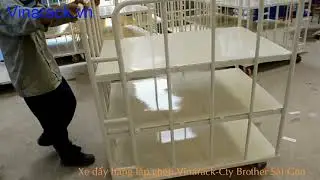 Xe đẩy l&agrave;m bằng sắt mạ kẽm Cty Brother Sai Gon