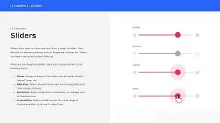 Sliders 🎚️ Design | slider components | UI elements #figma  #designtools #education