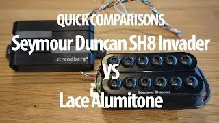 Quick Comparisons: Seymour Duncan Invader SH8 VS Lace Alumitone Pickup Shootout