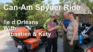 Can-Am Spyder Ride with Friends around the Isle D’Orleans.