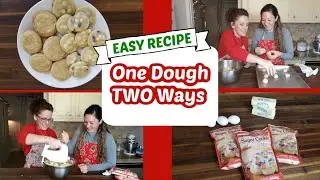 2 COOKIES ONE DOUGH | SUPER EASY COOKIES | BOX COOKIES 2 WAYS #homemaking #Christmas