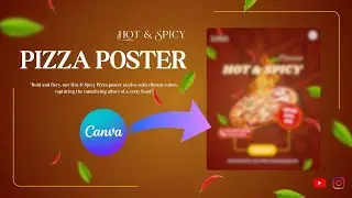 Pizza Poster Making | Hot & Spicy | Say No to Junk Food Creative Design | GDS