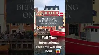📍International student also work full time in Denmark || Life in Denmark || #shorts