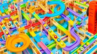 Endless Marble Run Loops ASMR So Satisfying You&rsquo;ll Watch Forever Race ASMR Rollercoaster