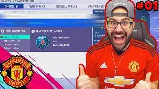 YES!! MANCHESTER UNITED SIGNED US! $57 MILLION DEAL! FIFA 19 Career Mode