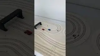 Who won? Fastest slot cars. #slotcars #slotcarracing #slotcartrack