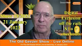 Older people's digital exclusion on UK trains: Old Geezers Diary, 21 Jan 2023
