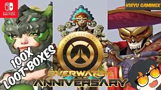 Overwatch (Nintendo Switch) UNBOXING 100 Anniversary Loot Boxes!