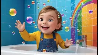Splish, Splash, A Rainbow Bath | Colorful Bath Time Nursery Rhyme for Toddlers | Fun Kids Song