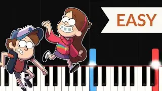 Gravity Falls Theme Song - Piano Tutorial (BUT IT'S ACTUALLY EASY)